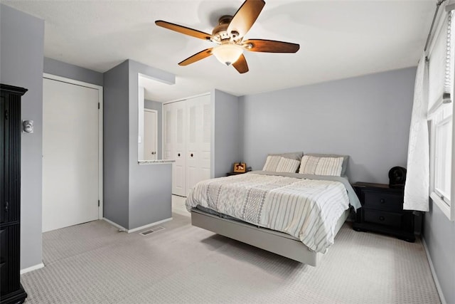 410 Redrome Cir E, South Fayette, PA 15017 - carpeted bedroom with a closet and a ceiling fan