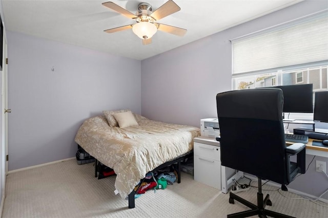 410 Redrome Cir E, South Fayette, PA 15017 - bedroom featuring a desk, light carpet, and ceiling fan