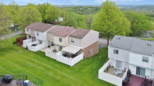 410 Redrome Cir E, South Fayette, PA 15017 - aerial view of residential area featuring a forest