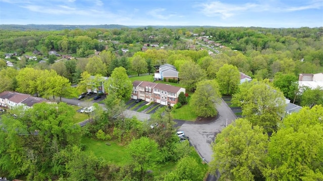 410 Redrome Cir E, South Fayette, PA 15017 - aerial overview of property's location with a forest