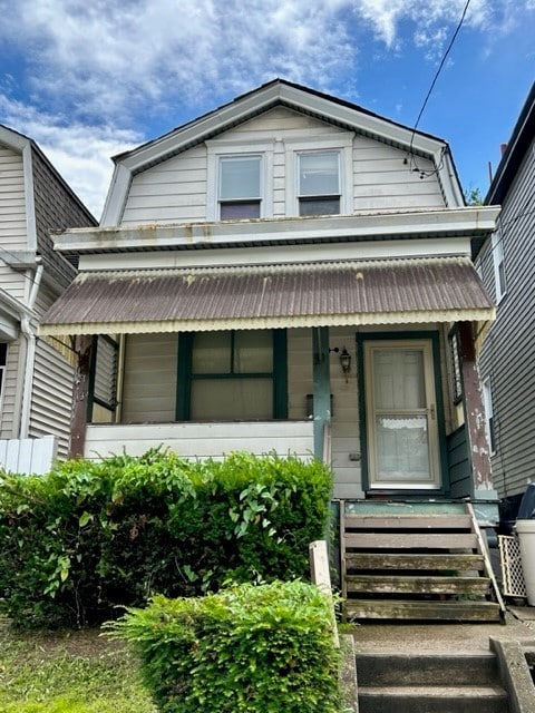 2618 Salisbury St, South Side, PA 15210 - view of front of home featuring a porch