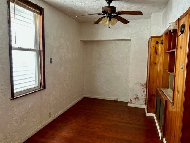 2618 Salisbury St, South Side, PA 15210 - spare room featuring wood finished floors, plenty of natural light, and a ceiling fan