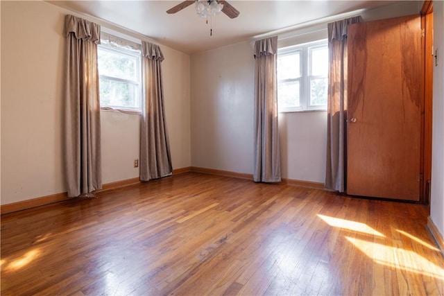 2429 Rose Garden Rd, Banksville/Westwood, PA 15220 - empty room featuring hardwood / wood-style floors and a ceiling fan