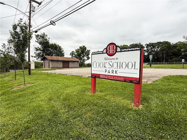 1320 Main St, Bridgeville, PA 15017 - community sign with a yard
