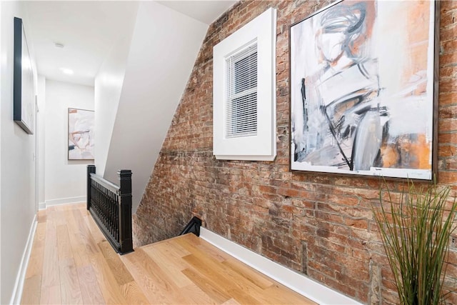 161 Morewood, Oakland, PA 15213 - stairway with wood finished floors and baseboards