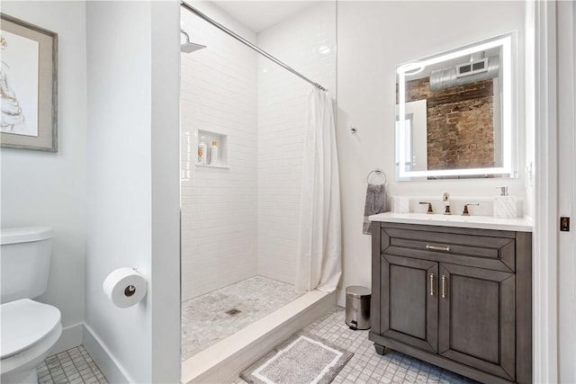 161 Morewood, Oakland, PA 15213 - full bathroom featuring tile patterned flooring, a stall shower, and vanity