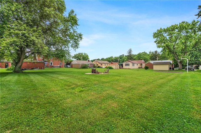 114 Pillow Ave, Cheswick, PA 15024 - view of green lawn with a storage shed