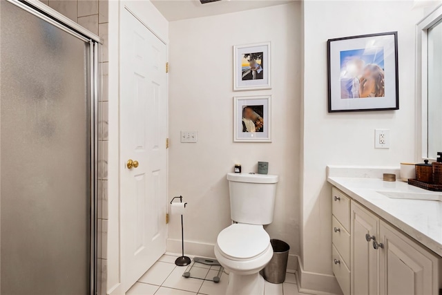 625 S Aiken Ave, Shadyside, PA 15232 - full bathroom featuring vanity, tile patterned flooring, and a shower stall