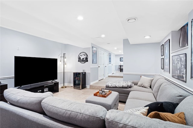 625 S Aiken Ave, Shadyside, PA 15232 - living room with recessed lighting and baseboards
