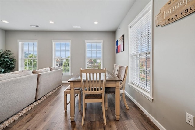 1431 Hastings Cres, South Fayette, PA 15017 - dining space with wood finished floors and recessed lighting