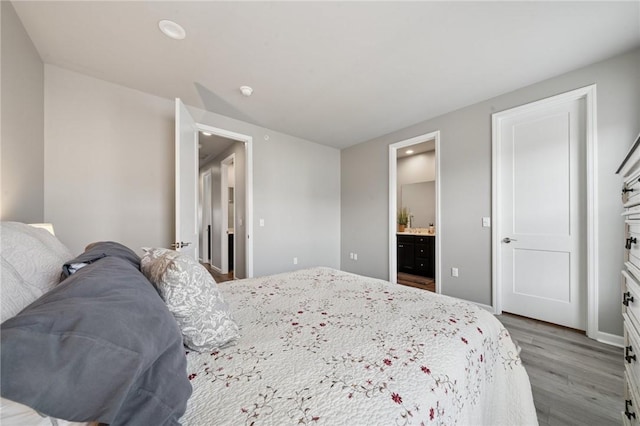 1431 Hastings Cres, South Fayette, PA 15017 - bedroom with wood finished floors, recessed lighting, and ensuite bath