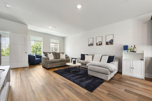 1408 Commons Ln, South Fayette, PA 15017 - living area with light wood-style flooring and recessed lighting