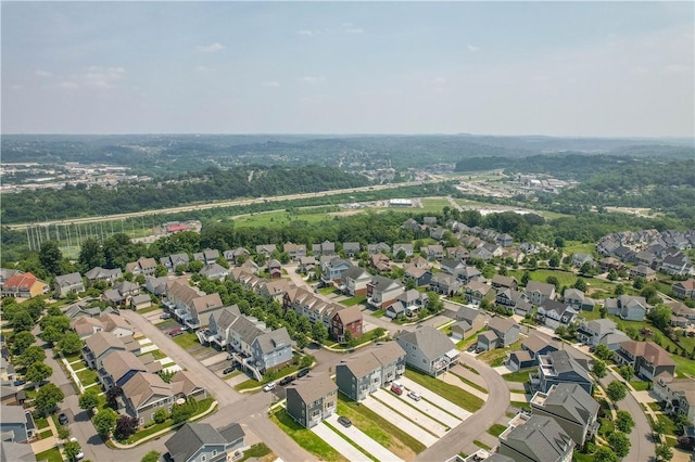 1408 Commons Ln, South Fayette, PA 15017 - aerial view of property and surrounding area with nearby suburban area