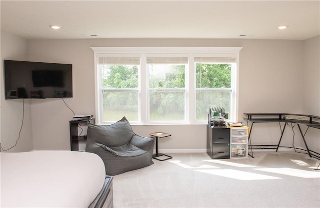 132 Hidden Acres Dr, Forward Twp, PA 16033 - carpeted bedroom with multiple windows and recessed lighting