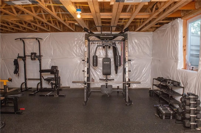132 Hidden Acres Dr, Forward Twp, PA 16033 - view of exercise area