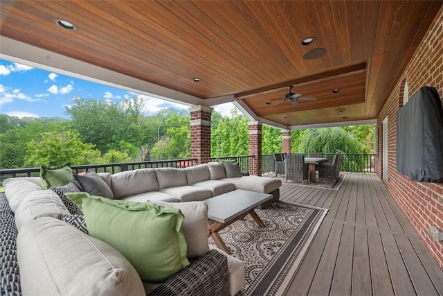 116 Bunker Hill Dr, Peters Twp, PA 15317 - deck featuring outdoor lounge area and outdoor dining area