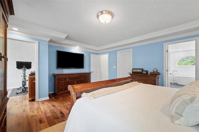 116 Bunker Hill Dr, Peters Twp, PA 15317 - bedroom with wood finished floors, crown molding, and recessed lighting