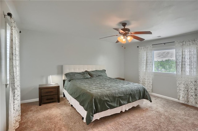 1707 Cosmos St, Lincoln Place, PA 15207 - carpeted bedroom featuring baseboards and ceiling fan