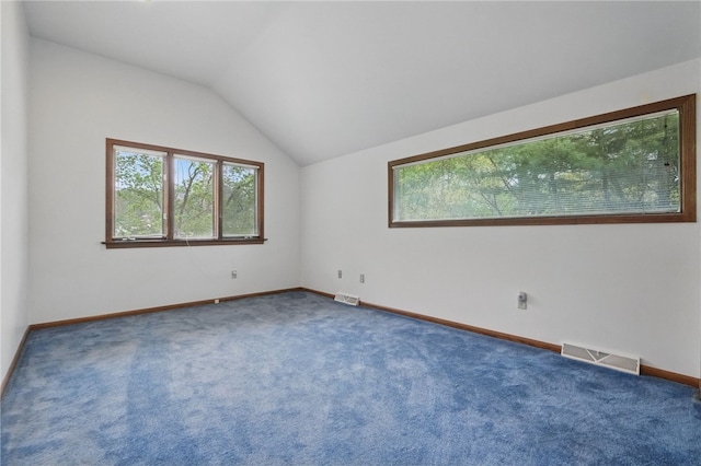 1 Quail Hill Rd, Fox Chapel, PA 15238 - spare room with healthy amount of natural light, carpet, and vaulted ceiling