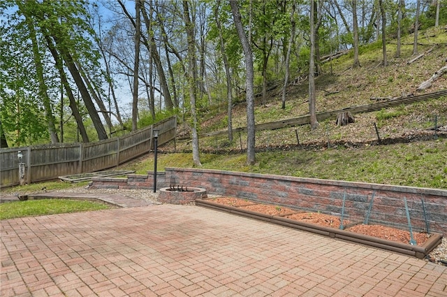 1 Quail Hill Rd, Fox Chapel, PA 15238 - view of patio / terrace with a fire pit