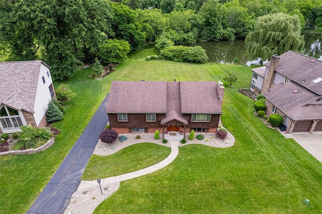317 Bridlewood Dr, Hempfield Twp Wml, PA 15601 - aerial view of property and surrounding area with a nearby body of water