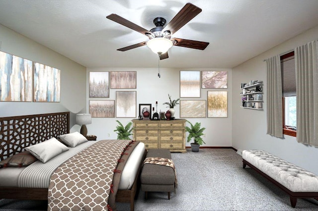 317 Bridlewood Dr, Hempfield Twp Wml, PA 15601 - bedroom featuring carpet and a ceiling fan