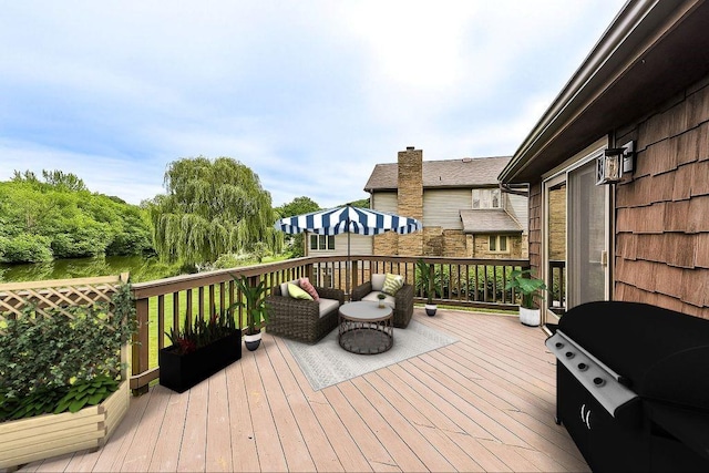 317 Bridlewood Dr, Hempfield Twp Wml, PA 15601 - deck with area for grilling and outdoor lounge area