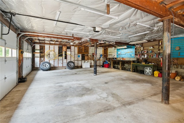 1343 Venetia Rd, Nottingham, PA 15330 - garage featuring a workshop area