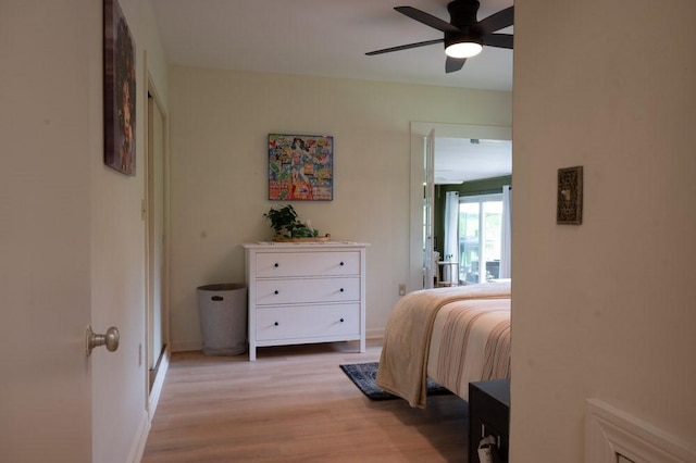 8 Windycrest Dr, Patterson Twp, PA 15010 - bedroom with light wood-style floors and ceiling fan
