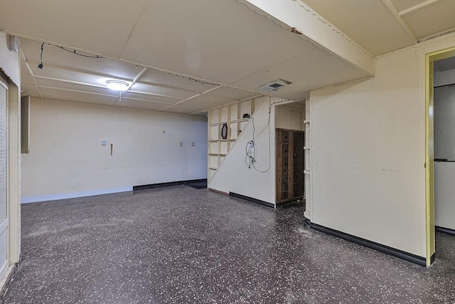 1558 Jackson St, Aliquippa, PA 15001 - unfurnished room with baseboards and speckle patterned floor