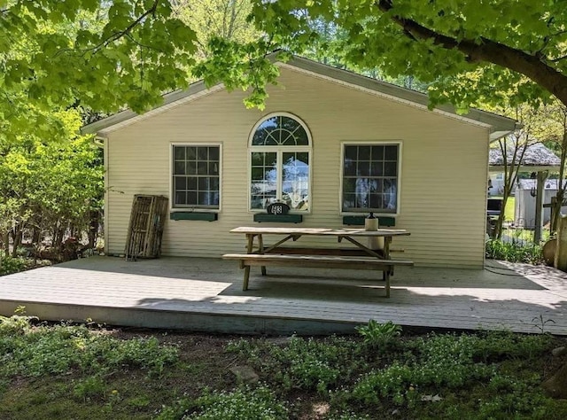 13478 Old Lake Rd Unit 63, Springfield, PA 16411 - rear view of property featuring a wooden deck