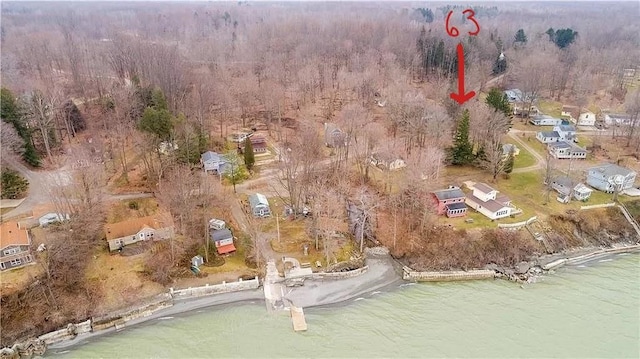 13478 Old Lake Rd Unit 63, Springfield, PA 16411 - aerial view of property and surrounding area with a heavily wooded area
