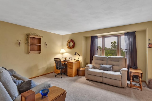 108 Birchwood Way, Penn Twp Wml, PA 15642 - living area featuring light colored carpet and a desk