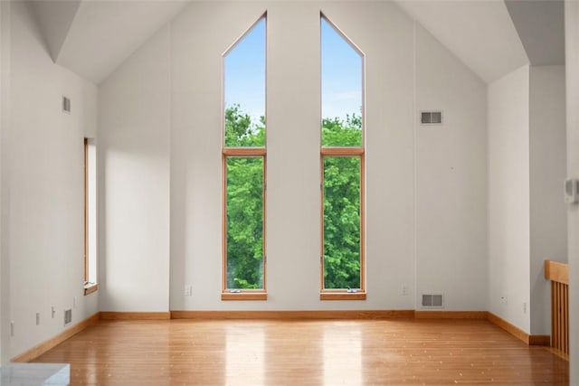 240 Rte 88, Monongahela, PA 15063 - unfurnished room featuring vaulted ceiling and light wood-type flooring