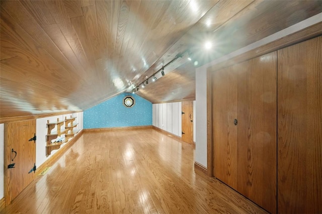 240 Rte 88, Monongahela, PA 15063 - additional living space with wallpapered walls, wood finished floors, wood ceiling, and vaulted ceiling