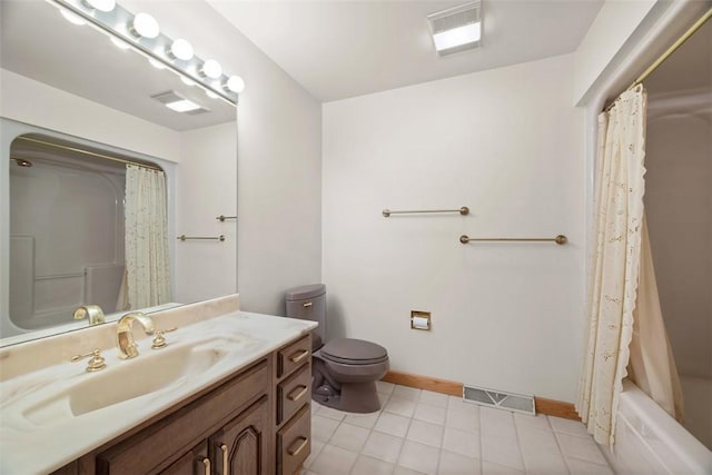 240 Rte 88, Monongahela, PA 15063 - full bath featuring vanity, tile patterned floors, and shower / bathtub combination with curtain