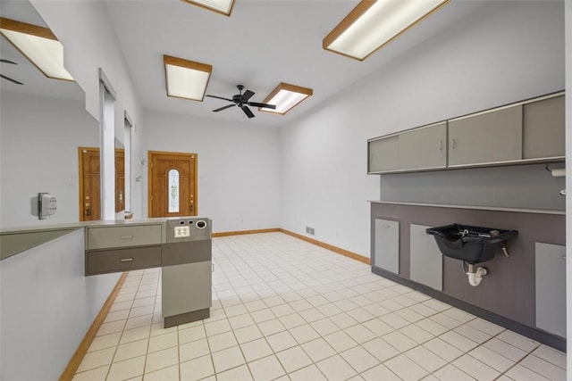 240 Rte 88, Monongahela, PA 15063 - unfurnished room featuring ceiling fan and light tile patterned flooring