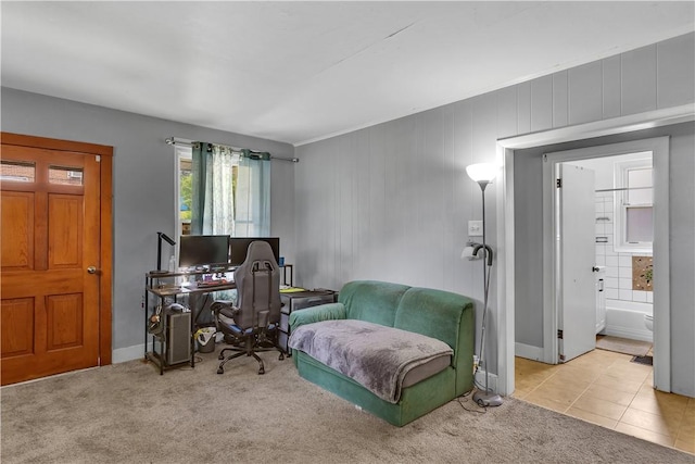 1505 Raymond Ave, Latrobe, PA 15650 - office with carpet floors and tile patterned floors