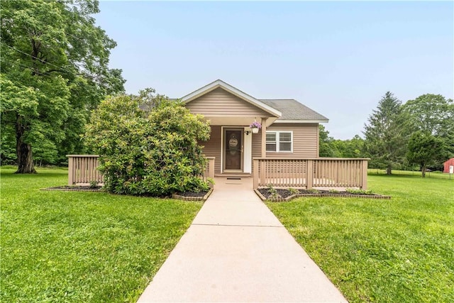 2228 Dinnerbell Five Forks Rd, Wharton Twp, PA 15437 - view of front of property featuring a front yard and a porch