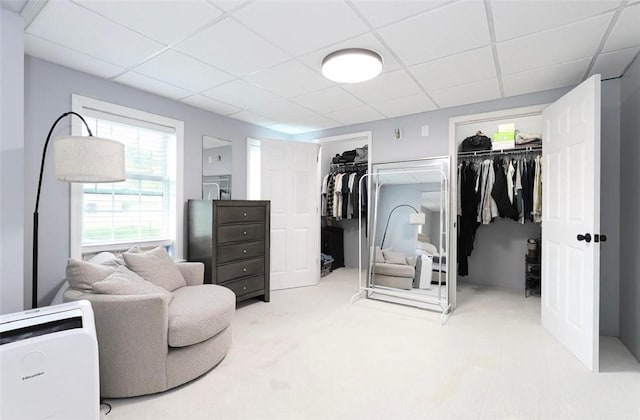 407 1st St, South Union Twp, PA 15401 - walk in closet featuring a drop ceiling