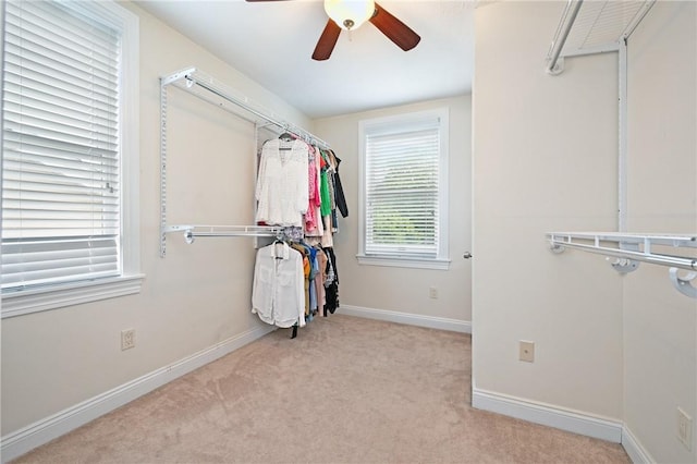 3236 Beacon Hill Ave, Dormont, PA 15216 - spacious closet with carpet flooring and ceiling fan