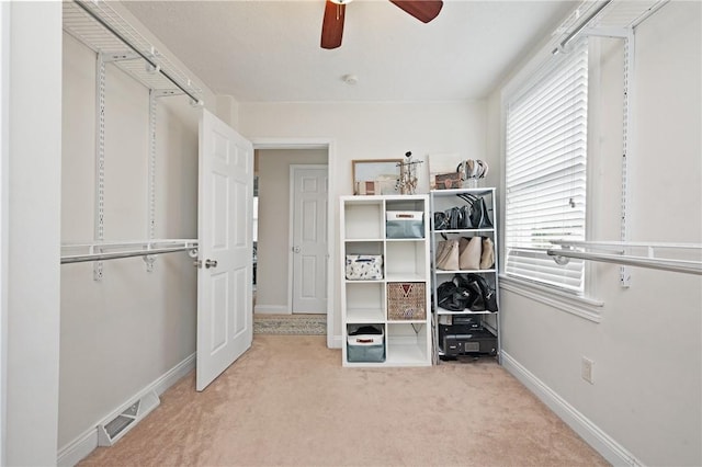 3236 Beacon Hill Ave, Dormont, PA 15216 - spacious closet featuring carpet and ceiling fan