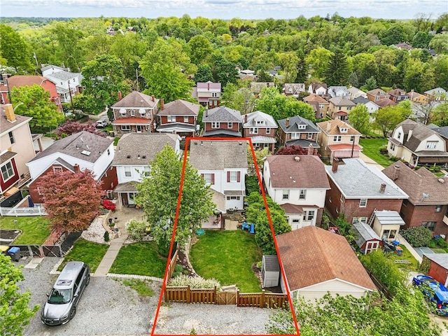 3236 Beacon Hill Ave, Dormont, PA 15216 - aerial view of residential area with property boundaries highlighted