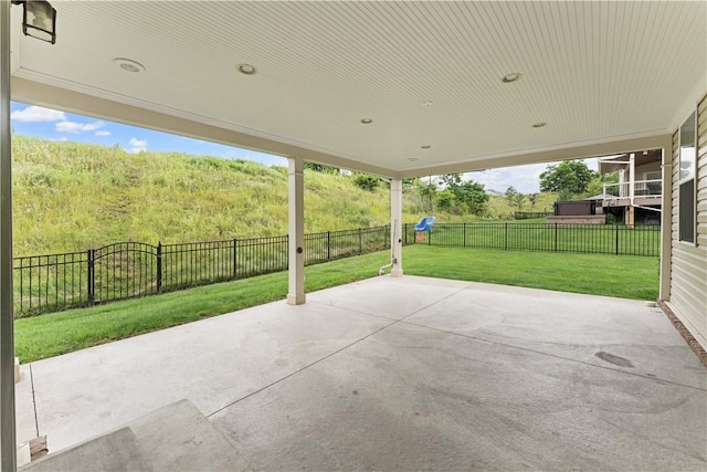 4015 Bentwood Dr, North Strabane, PA 15317 - fenced backyard featuring a patio