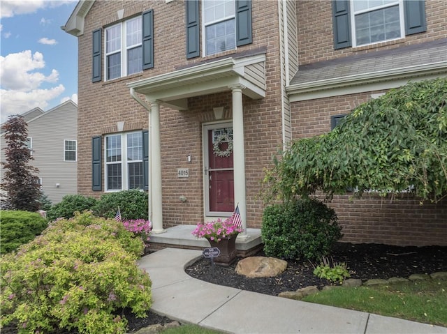 4015 Bentwood Dr, North Strabane, PA 15317 - property entrance with brick siding