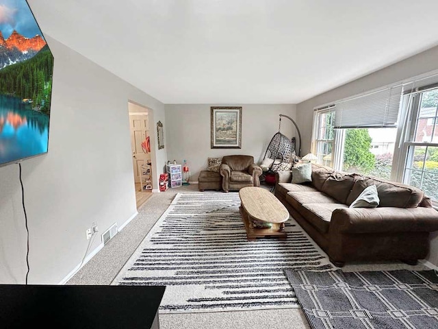 217 S Shady Ave, Chartiers, PA 15342 - carpeted living area featuring baseboards