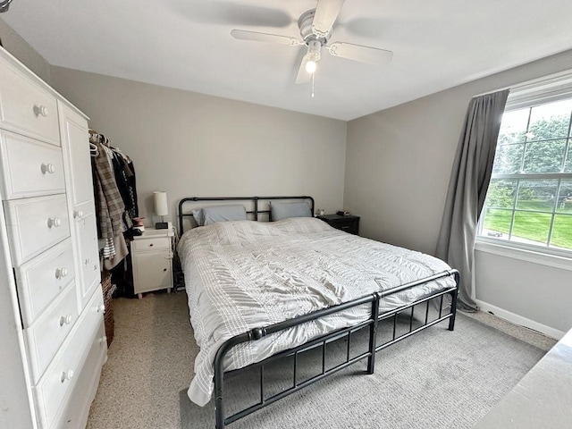 217 S Shady Ave, Chartiers, PA 15342 - bedroom featuring ceiling fan and baseboards