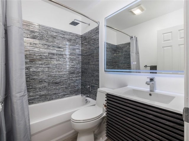 537 Center Church Rd, Peters Twp, PA 15317 - bathroom featuring shower / bath combo and vanity
