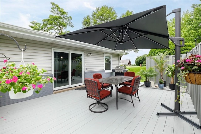 537 Center Church Rd, Peters Twp, PA 15317 - wooden deck featuring outdoor dining space