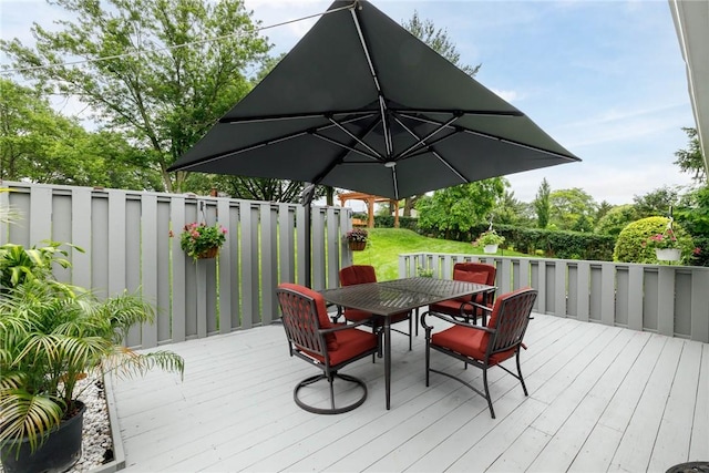 537 Center Church Rd, Peters Twp, PA 15317 - wooden deck with outdoor dining area